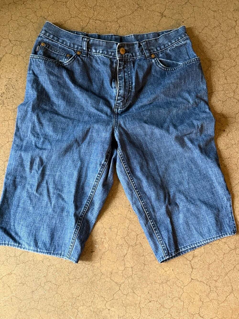 Lauren Jeans Co. Ralph Lauren Denim Bermuda Shorts Women's Size 12P Petite
